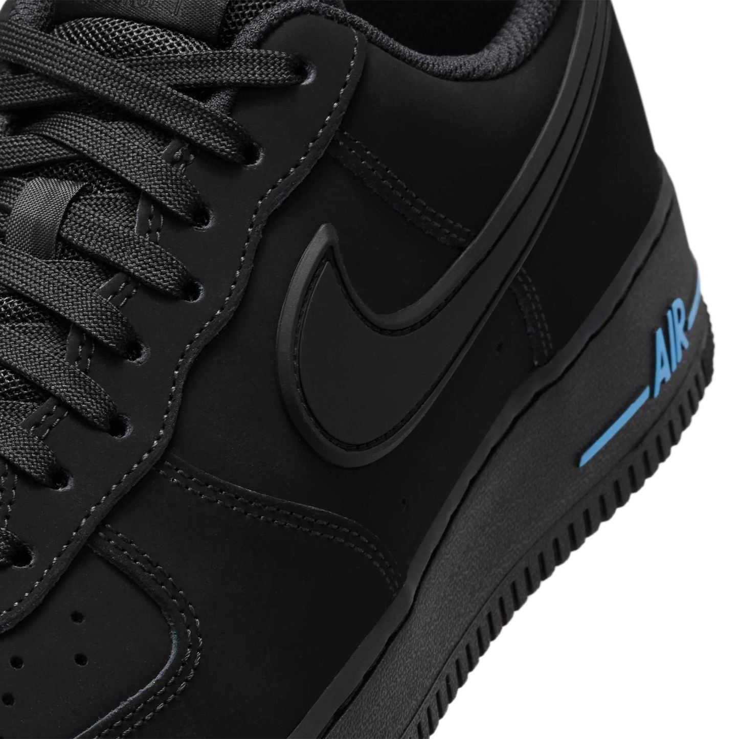 حذاء Nike Air Force 1 Low '07 SE أسود وأزرق جامعي